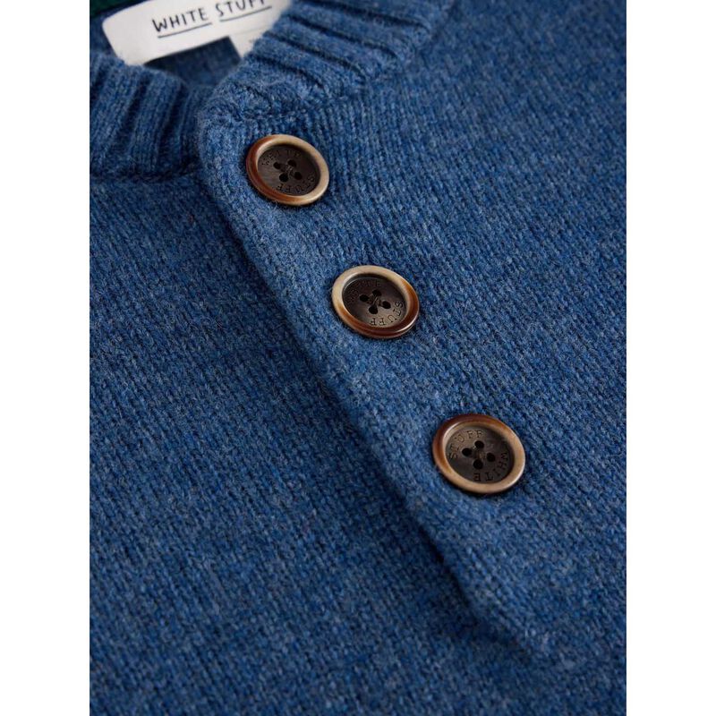 White Stuff Milton Lambswool Henley Jersey image number 2